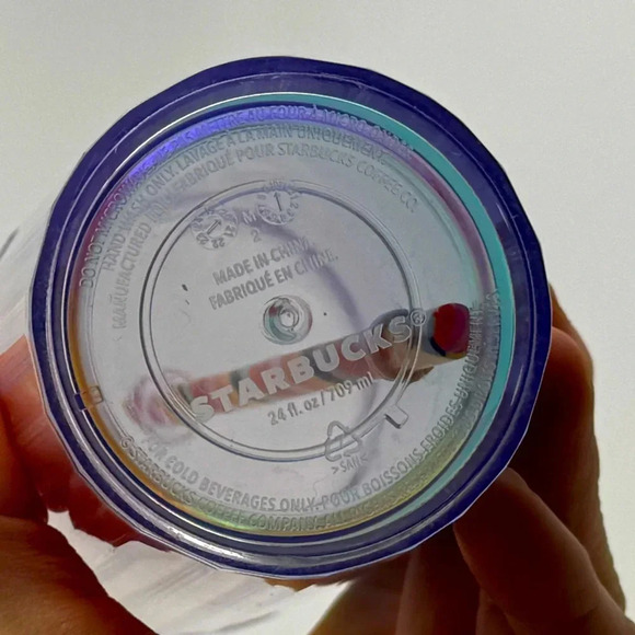 2021 STARBUCKS 24 Oz. Acrylic VENTI Cold Cup Tumbler RAINBOW KALEIDOSCOPE - Picture 6 of 9